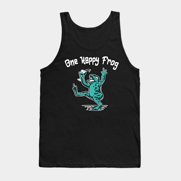 Funny Frog Tank Top by Foxxy Merch